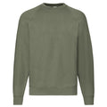 Classic Olive - Front - Fruit of the Loom Unisex Adult Classic Raglan Sweatshirt