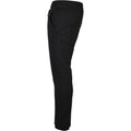 Black - Side - Build Your Brand Unisex Adult Basic Organic Cotton Sweatpants