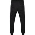 Black - Back - Build Your Brand Unisex Adult Basic Organic Cotton Sweatpants