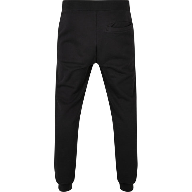 Black - Back - Build Your Brand Unisex Adult Basic Organic Cotton Sweatpants