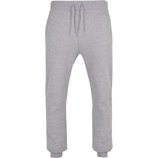 Heather Grey - Front - Build Your Brand Unisex Adult Basic Organic Cotton Sweatpants
