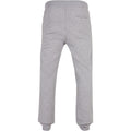 Heather Grey - Back - Build Your Brand Unisex Adult Basic Organic Cotton Sweatpants
