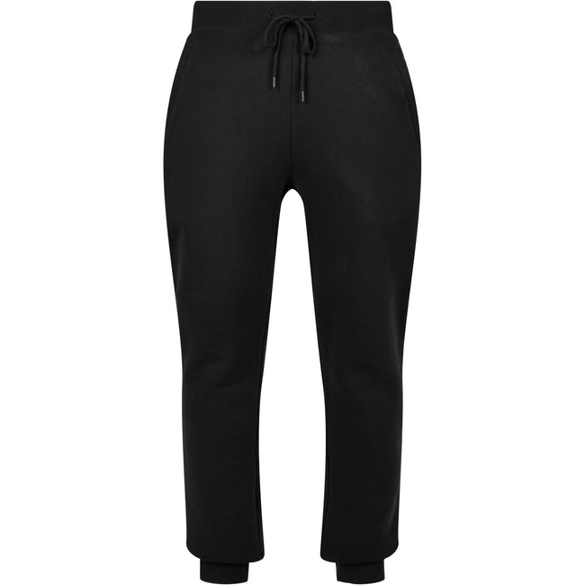 Black - Front - Build Your Brand Unisex Adult Basic Organic Cotton Sweatpants