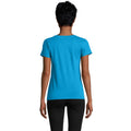 Aqua - Back - SOLS Womens-Ladies Pioneer T-Shirt