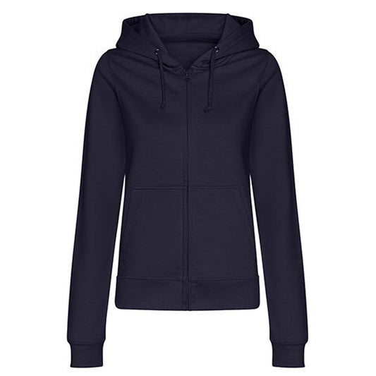 New French Navy - Front - Awdis Womens-Ladies College Hoodie
