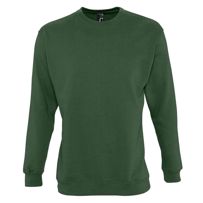 Bottle Green - Front - SOLS Unisex Adult New Supreme Sweatshirt