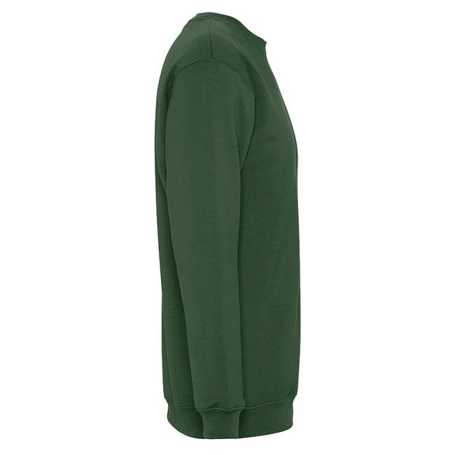 Bottle Green - Side - SOLS Unisex Adult New Supreme Sweatshirt