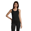 Black - Front - SOLS Womens-Ladies Sporty Tank Top