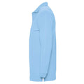 Sky Blue - Side - SOLS Unisex Adult Winter II Long-Sleeved Polo Shirt