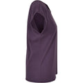 Purple Night - Side - Build Your Brand Womens-Ladies Cotton Extended Shoulder T-Shirt