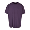 Purple Night - Front - Build Your Brand Unisex Adult Heavyweight Oversized T-Shirt