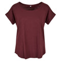 Cherry - Front - Build Your Brand Womens-Ladies Slub Long T-Shirt