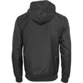 Black-Red - Back - Build Your Brand Unisex Adult Windrunner Jacket