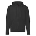 Black - Front - Fruit of the Loom Unisex Adult Classic Hooded Jacket