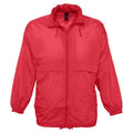 Red - Front - SOLS Unisex Adult Surf Windbreaker