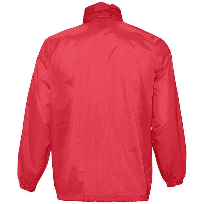 Red - Back - SOLS Unisex Adult Surf Windbreaker