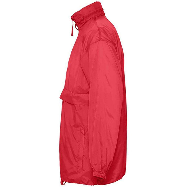Red - Side - SOLS Unisex Adult Surf Windbreaker
