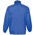 Royal Blue - Back - SOLS Unisex Adult Surf Windbreaker
