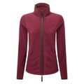 Burgundy-Brown - Front - Premier Womens-Ladies Artisan Fleece Jacket