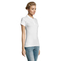White - Side - SOLS Womens-Ladies Perfect Polo Shirt