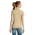 Sand - Back - SOLS Womens-Ladies Passion Polo Shirt