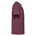 Burgundy - Side - Fruit of the Loom Childrens-Kids Valueweight T-Shirt