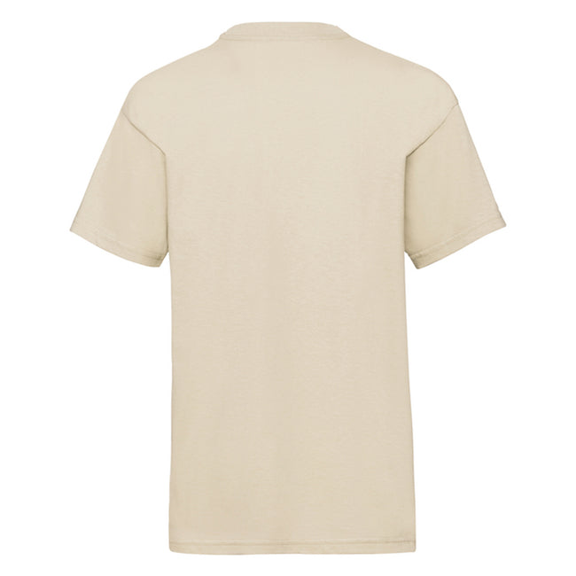Natural - Side - Fruit of the Loom Childrens-Kids Valueweight T-Shirt