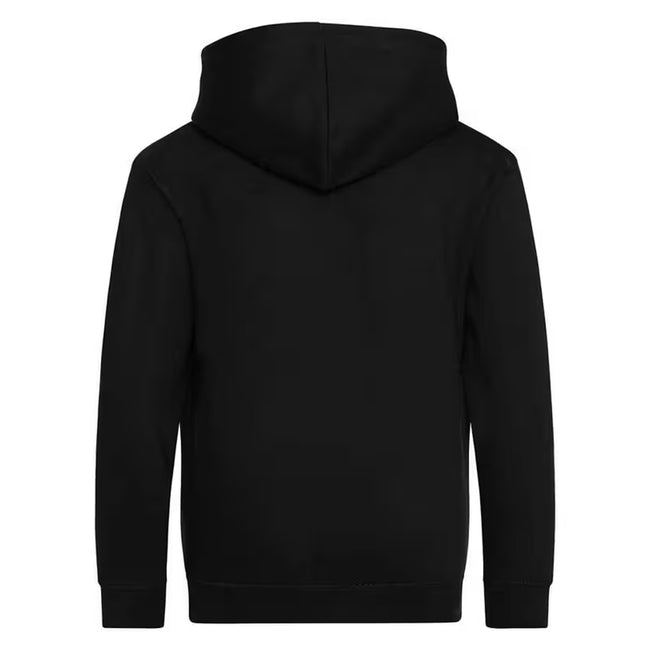 Deep Black - Back - Awdis Childrens-Kids Zipped Hoodie
