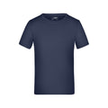 Navy - Front - James and Nicholson Childrens-Kids Active T-Shirt