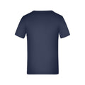 Navy - Back - James and Nicholson Childrens-Kids Active T-Shirt