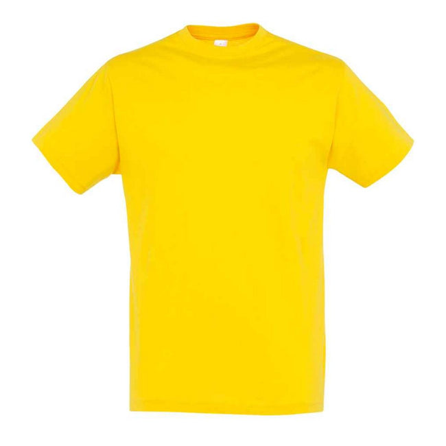 Gold - Front - SOLS Unisex Adult Regent T-Shirt