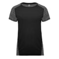 Black-Black Heather - Front - Roly Womens-Ladies Zolder T-Shirt