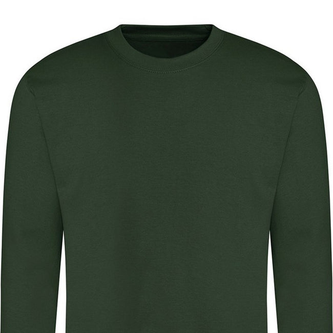 Forest Green - Back - Awdis Unisex Adult Plain Sweatshirt