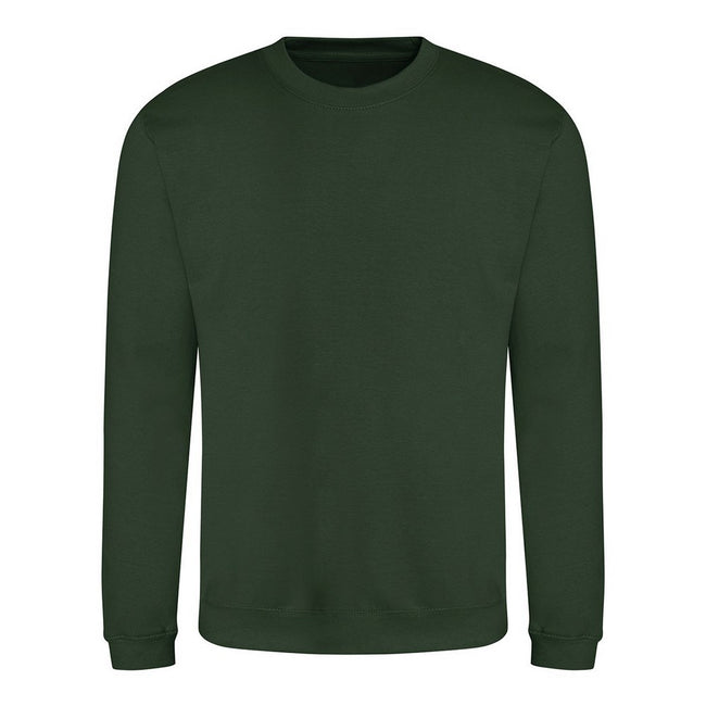 Forest Green - Front - Awdis Unisex Adult Plain Sweatshirt
