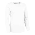 Arctic White - Back - Just Cool Womens-Ladies Plain Long-Sleeved T-Shirt