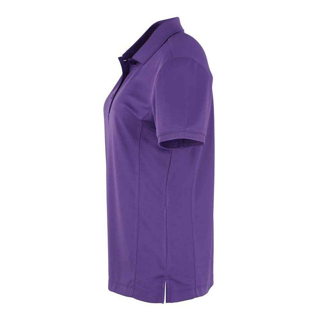 Purple - Side - Premier Womens-Ladies Coolchecker Polo Shirt