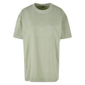 Soft Salvia - Front - Build Your Brand Womens-Ladies Acid Wash Oversized T-Shirt