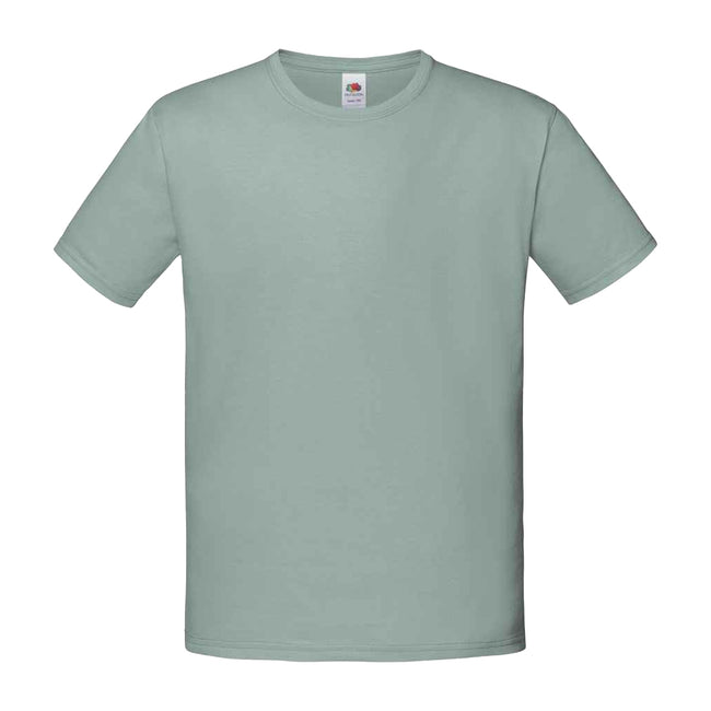 Sage - Front - Fruit of the Loom Childrens-Kids Iconic T-Shirt