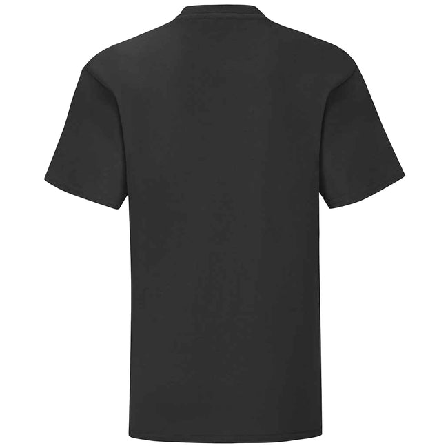 Black - Back - Fruit of the Loom Childrens-Kids Iconic T-Shirt
