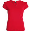 Red - Front - Roly Womens-Ladies Belice T-Shirt