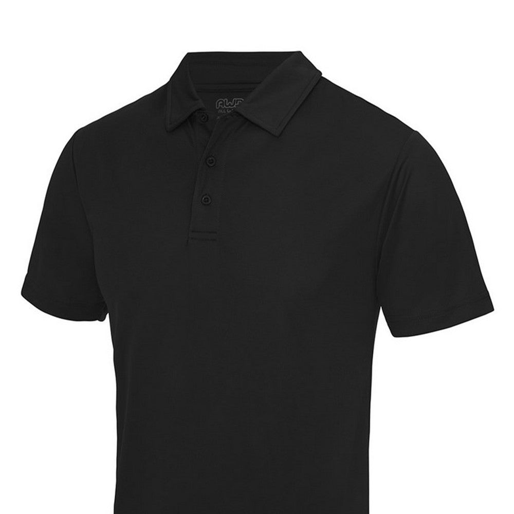 Jet Black - Back - Just Cool Mens Cool Regular Polo Shirt