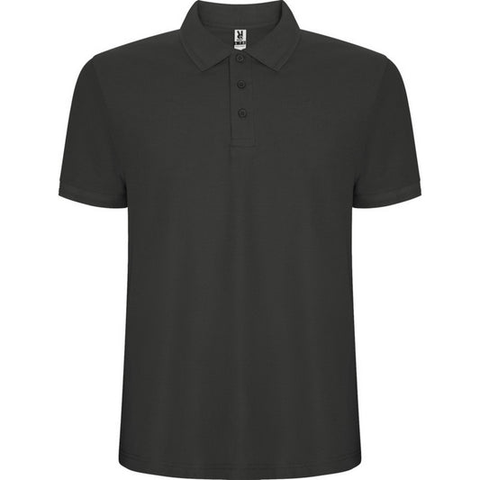 Dark Lead - Front - Roly Mens Pegaso Premium Plain Polo Shirt