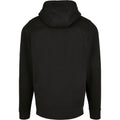 Black - Back - Build Your Brand Unisex Adult Basic Full Zip Hoodie