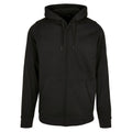 Black - Front - Build Your Brand Unisex Adult Basic Full Zip Hoodie