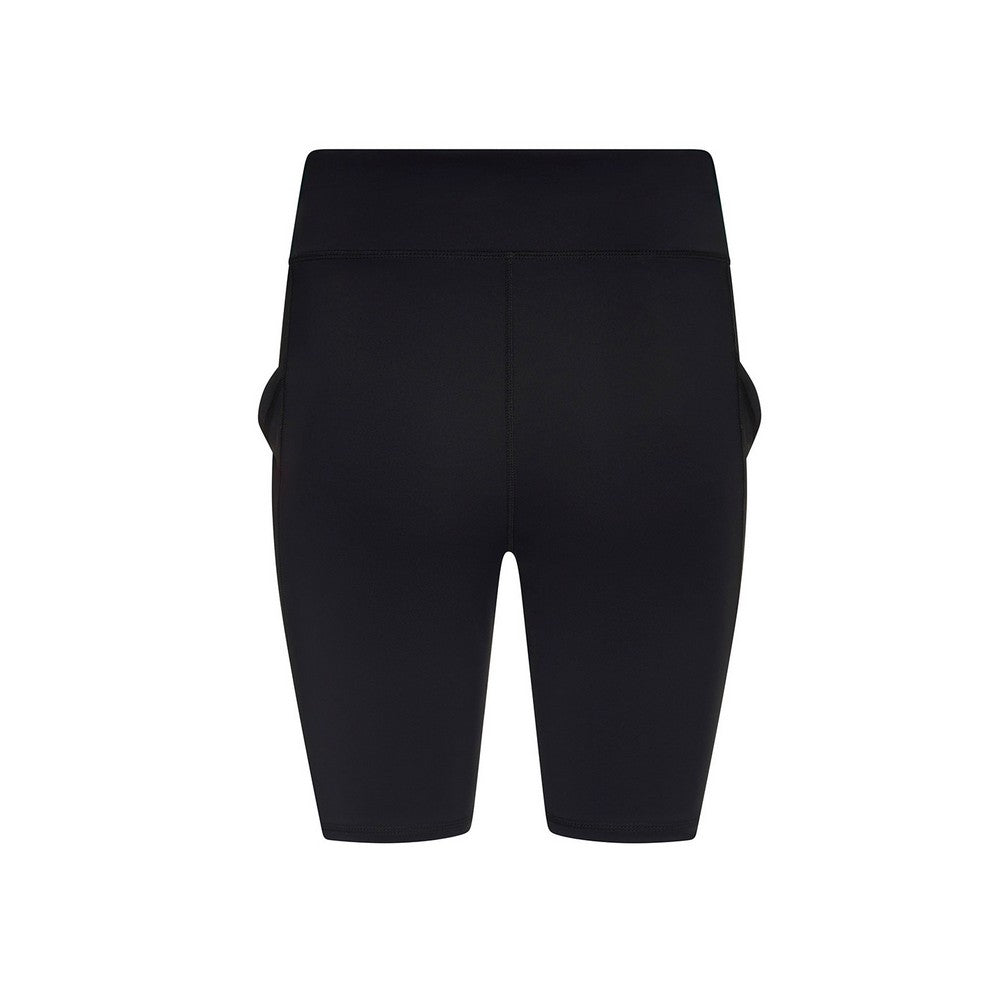 Jet Black - Back - Just Cool Womens-Ladies Recycled Technical Cycling Shorts