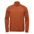 Rust Heather - Front - Stormtech Mens Treeline Performance Quarter Zip Sweatshirt