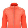 Fluorescent Coral - Back - Roly Womens-Ladies Glasgow Packaway Slim Windbreaker