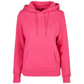 Hibiscus Pink - Front - Build Your Brand Womens-Ladies Basic Hoodie