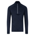 French Navy - Front - Just Cool Mens Cool-Flex Half Zip Top