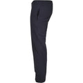 Navy - Side - Build Your Brand Unisex Adult Basic Sweatpants